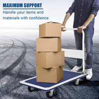 Folding Platform Truck with Swivel Wheels for Loading/Storage