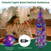 150CM/183CM Hinged Holiday Decoration Pencil Tree for Home/ Office Party Decoration