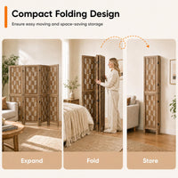 Giantex 170 cm Tall Room Divider, Folding Privacy Screen