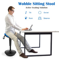 Wobble Stool, Tilting Balance Chair, 360° Swivel, Standing Desk Chair, for Active Leaning Sitting