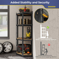 Giantex 4-Tier Corner Shelving Unit, Adjustable Garage Storage Utility Rack