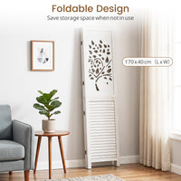 Giantex 170 cm Folding Room Divider, 3 Panel Wooden Privacy Screen