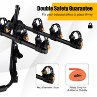 3-Bike Trunk Mount Rack with Adjustable Length Angle