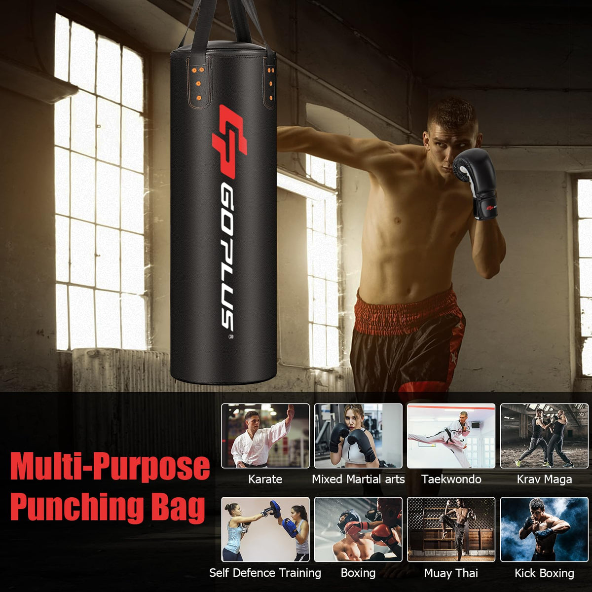 4pcs Hanging Punching Bag Set