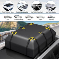 595 L Car Roof Bag with Door Hooks and Non-slip Mat