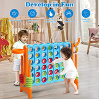 Giant 4-in-A Row, Jumbo 4-to-Score Giant Game Set for Kids & Adults