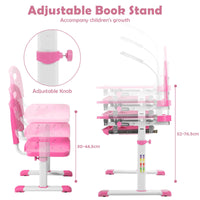 Home School Children Desk and Chair Set for Boys and Girls