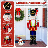 157 CM Lighted Nutcracker Soldier Outdoor Christmas Decoration
