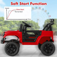 12V Kids Ride on Truck Car Jeep with Parental Remote LED Lights and Dual Motor