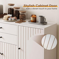 Giantex Modern Buffet Cabinet, Coffee Bar Cabinet with Drawers & Doors