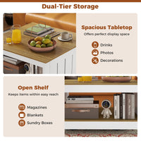 Square Cocktail Table with Storage Shelf