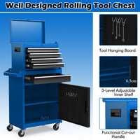 High Capacity Tool Storage Cabinet with Lockable Wheels for Garage