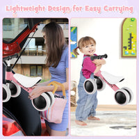 Baby Balance Bike, Baby Bicycle, Children Walker Infant Baby Ride Toys for 9-24 Months, Ride-on Toys, Mini No Pedal Toddler 4 Wheels Bike