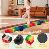 240cm Balance Beam, Folding Gymnastics Beam w/Carry Handles