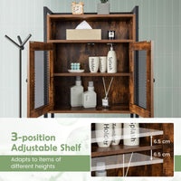 Bathroom Storage Organizer with Heavy-Duty Metal Frame & 3-Position Adjustable Shelf