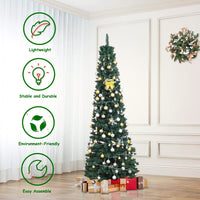 2.1M Christmas Tree, Fir Pencil Artificial Tree