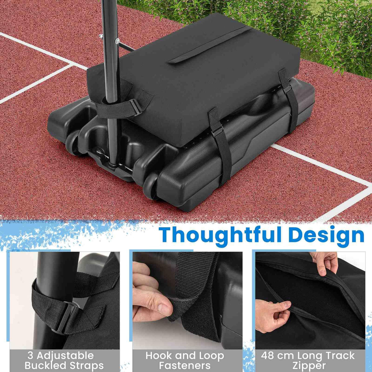 Heavy Duty Weighted Bottom Anchor for Portable Basketball Hoops