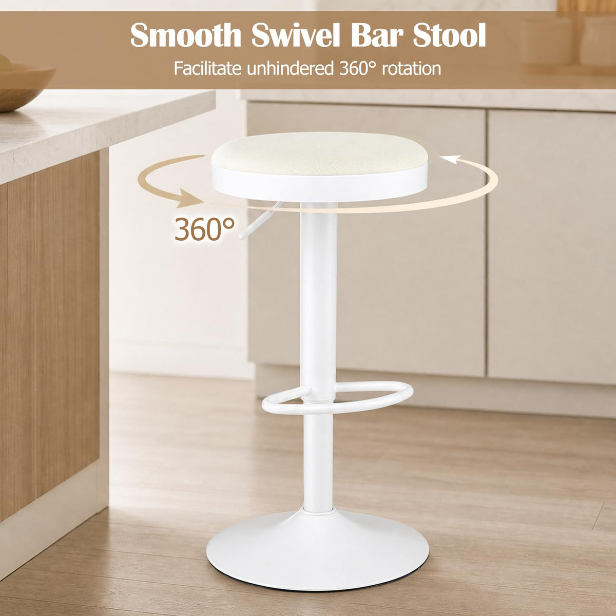Giantex Bar Stools Set of 2, Kitchen Bar Stools Counter Height Chairs