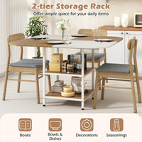 Giantex 120 CM Square Dining Table for 4, Elegant Kitchen Dinette Table