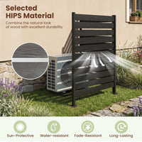 Decorative Privacy Screen 93x155cm No Dig Fence for Pool or Lawn