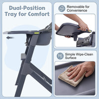 3-in-1 Washable Baby High Chair