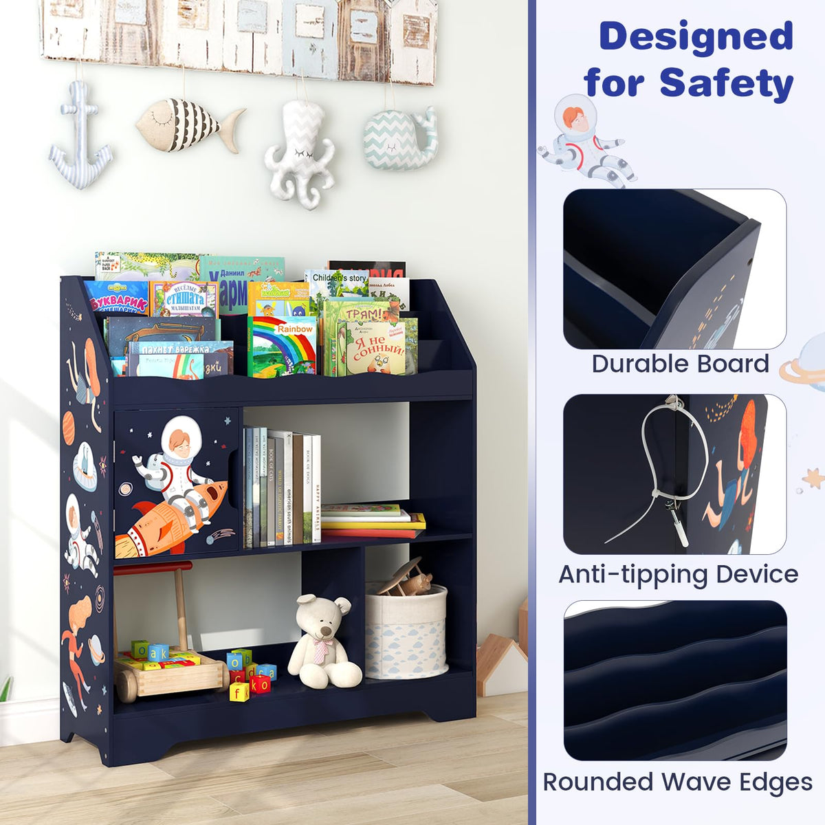 Toy Storage Organizer Display Stand for Playroom