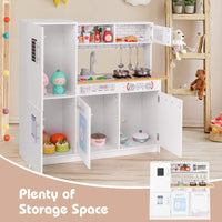 Kids Kitchen Playset with Stoves and Removable Sink