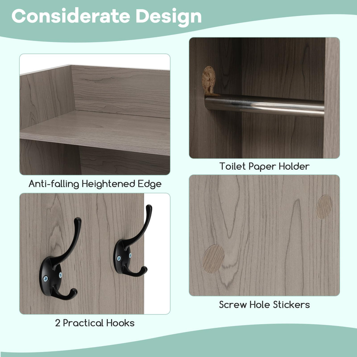 Giantex Over The Toilet Storage Cabinet, Farmhouse Bathroom Organizer