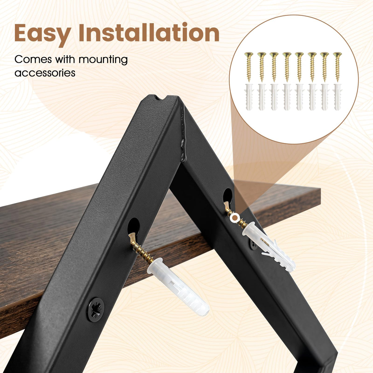Giantex 2-Pack Diamond Shaped Floating Shelves for Wall