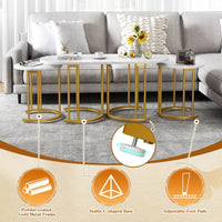 Nesting Coffee Table Set of 3, Stacking Side Tables