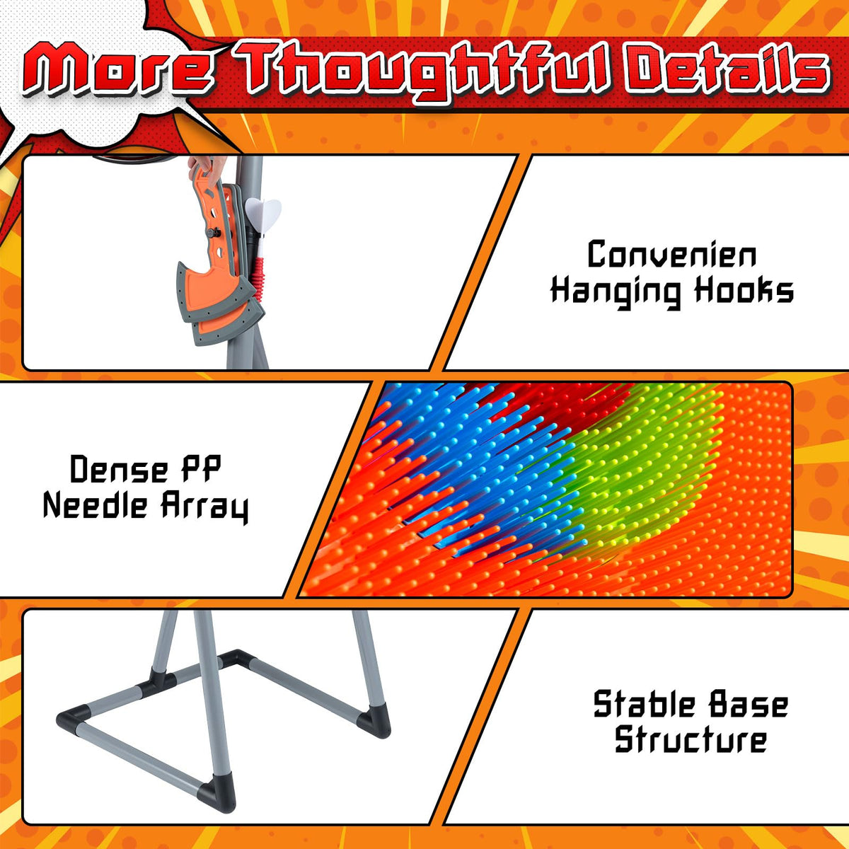 3 in 1 Throwing Target Set Kids Throwing Game with 3 Throwing axes