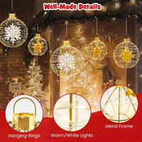 3 Piece Pre-Lit Lantern Balls with 732 Bright LED Lights