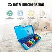 25 Note Xylophone with suitcase-like outlook for Kids