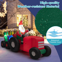 270CM Christmas Inflatable Truck with Santa Claus & Gifts