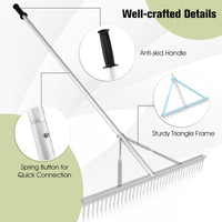 Landscape Rake 36 Inch, Aluminum Rake Head
