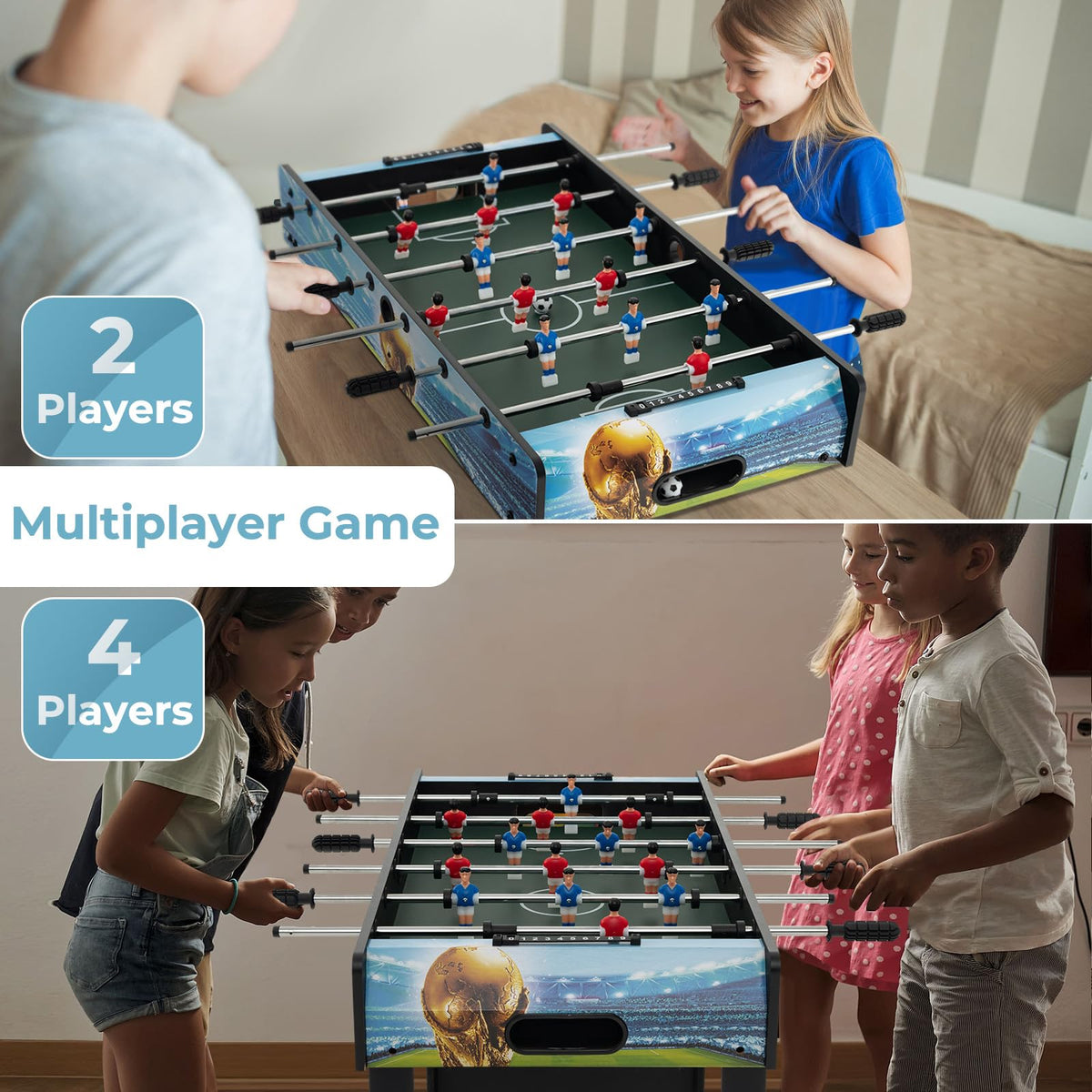 Giantex Foosball Table, 37" Foosball Table Adult Size