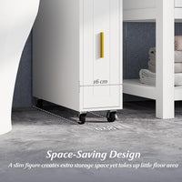 Giantex Narrow Slim Bathroom Storage Cabinet 16 CM with Slide Out Drawer