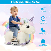 Kids Ride On Toy, Electric Animal Ride On Toy for Children with Anti-Slip Handlebars