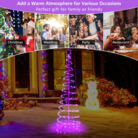 1.83M Spiral Christmas Tree with 135 LED Lights & APP Control
