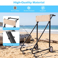 330 LBS Boat Motor Stand, Portable Outboard Engine Cart