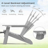 All-Weather HIPS 180kg Loaded Lounge Chair with Retractable Footrest