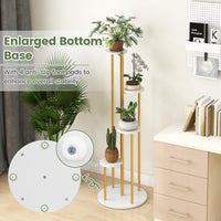 Indoor Metal Plant Stand, 125 CM Tall Corner Plant Shelf for Potted Plant