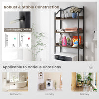 Over The Toilet Storage Rack, 3-Tier Bathroom Shelf Organizer