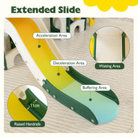 10 in 1 Toddler Slide Set, Kids Slide and Climber Playset with Magnetic Whiteboard