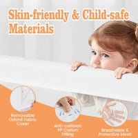 120 cm Bed Rail Guard for Toddlers, Universal Baby Fold Down Bed Rail w/Adjustable Safety Strap