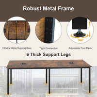 240 x 120cm Large Meeting Table Seats up to 10 People