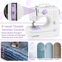 Mini Sewing Machine with 12 Built-in Stitches for Beginners