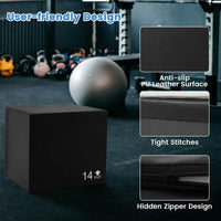 3 in 1 Foam Plyometric Box, 12/14/16 Inch Foam Jumping Box