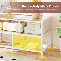3-Tier Media Entertain Center with Power Outlets USB Charging