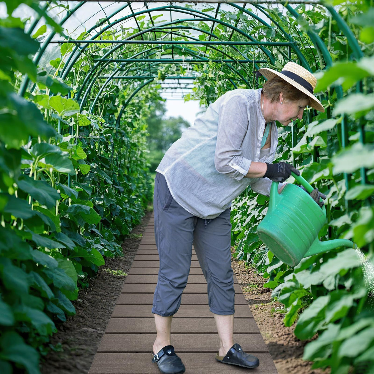 245cm Outdoor Roll Out Walkway with Metal Wire Connection